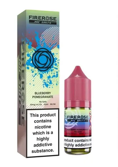 Blueberry Pomegranate Nic Salt E-Liquid by Firerose 5000 Salts 10ml - 10mg